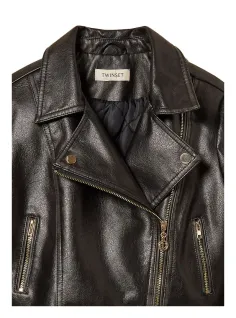 Vintage faux leather jacket 2