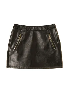 Faux leather skirt