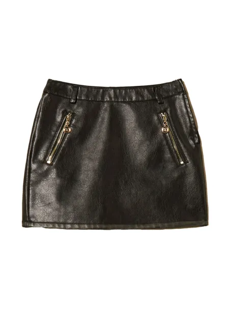 Faux leather skirt