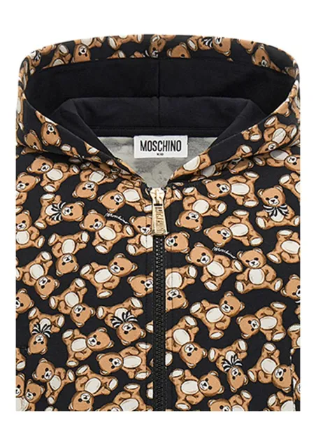 Stretch sweatshirt with zip