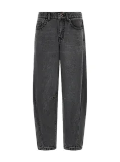 Wide denim trousers