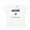 COMPLETO T-SHIRT+SHORTS BIANCO OTTICO - MOSCHINO KIDS