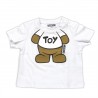 T-SHIRT BIANCO OTTICO - MOSCHINO KIDS