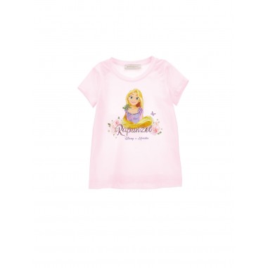 Monnalisa JERSEY STRETCH PRINCESS T-SHIRT PINK FAIRYTALE - MONNALISA 19C62330220090-Rs-monnalisa24