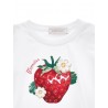 T-SHIRT FRAGOLA STRETCH BIANCO - MONNALISA