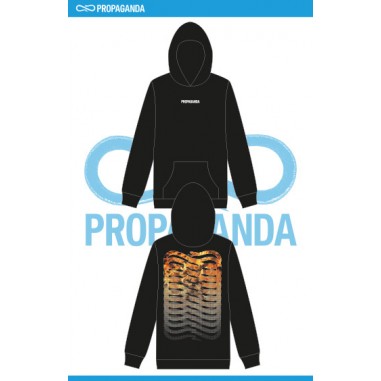 Propaganda HOODIE BLACK - PROPAGANDA 24SSPRBLFE335 -Ne-propaganda24