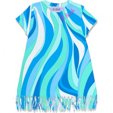 Mc2 Saint Barth DRESS WITH FRINGE Multicolor - Mc2 Saint Barth ABY000104523DSHAPE-Mu-mc2stbarth24