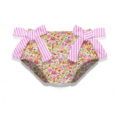 Mc2 Saint Barth Girls rainbow bowed bikini bottoms by Mc2 Saint Barth Kids RAI000201932FHANNAHLIN21-Mu-MC2SAINT24