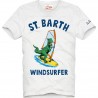 T-Shirt boy Dino Windsurfer BIANCO - Mc2 Saint Barth