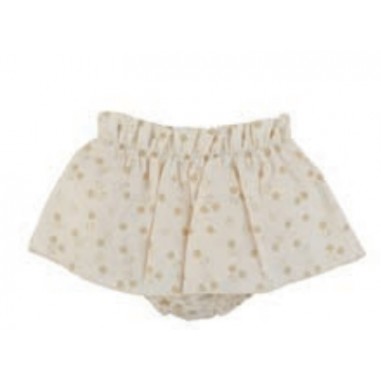 Natura Pura SHORTS CON STAMPA FIORI ECRU - NATURAPURA bb24s039-Be-naturap24