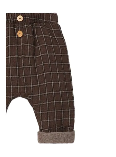 Pantalone cotone quadri