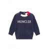 CREW NECK SWEATER  BLACK - MONCLER KIDS