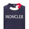 CREW NECK SWEATER  BLACK - MONCLER KIDS