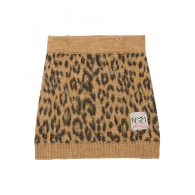 N.21 Kids GONNA LEOPARDATA MARRONE - N.21 Kids N21994N03680N717-Ma-N212425