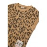 MAGLIA GILET LEOPARDATA MARRONE - N.21 Kids