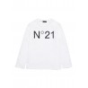 LONG SLEEVE T-SHIRT WHITE - N.21 Kids