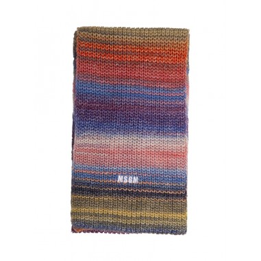 MSGM WOOL SCARF MULTICOLOR - MSGM KIDS F4MSJBSC251140-Mu-msgm2425