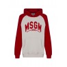 FELPA BASKET CREMA/ROSSO - MSGM KIDS