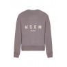 FELPA GIROCOLLO GRIGIO PIOMBO - MSGM KIDS