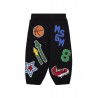 SWEATPANTS WITH PRINTS BLACK - MSGM KIDS