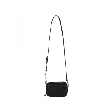 MSGM BORSETTA ECOPELLE CON TRACOLLA NERO F4MSJGBA150110-Ne-msgm2425