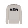 COTTON SWEATER CREAM - MSGM KIDS