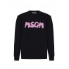 COTTON SWEATER BLACK - MSGM KIDS