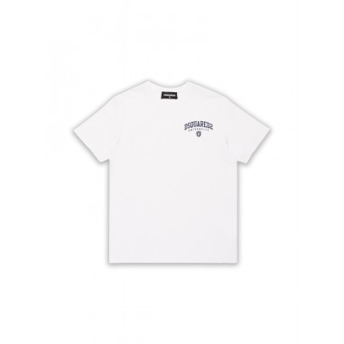 DSQUARED T-SHIRT BIANCO - DSQUARED DQ2470D004GDQ100-Bi-N212425