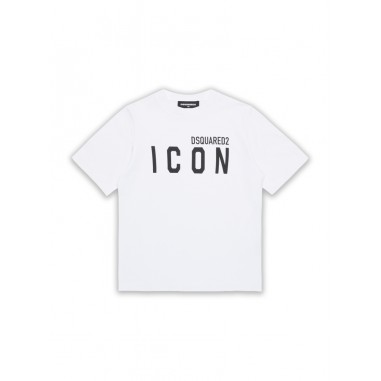 DSQUARED T-SHIRT BIANCO -  ICON DSQUARED DQ2668D004GDQ100-Bi-N212425