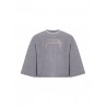 LUREX FLEECE SWEATSHIRT GIRL GREY - PINKO UP