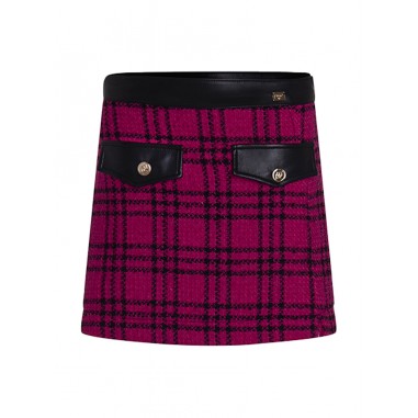 Pinko TWEED SKIRT GIRL FUCHSIA - PINKO UP F4PIJGSK136044-Rs-PINKO2425