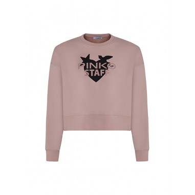 Pinko STRETCH FLEECE SWEATSHIRT GIRL PINK - PINKO UP F4PIJGSW059261-Rs-PINKO2425