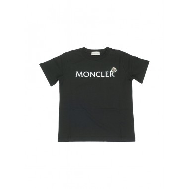 Moncler SS T-SHIRT BLACK - MONCLER KIDS J29548C0001283907999-Ne-moncler2425