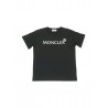 SS T-SHIRT BLACK - MONCLER KIDS