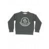 FELPA GIROCOLLO ANTRACITE - MONCLER KIDS