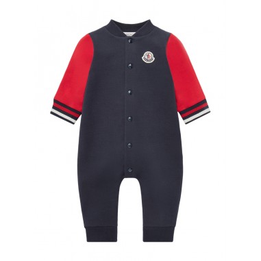 Moncler PAGLIACCETTO BLU/ROSSO - MONCLER KIDS J29518L0000789AM3F74-Mu-moncler2425