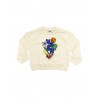 CREW NECK SWEATSHIRT CREAM - MSGM KIDS