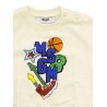 CREW NECK SWEATSHIRT CREAM - MSGM KIDS