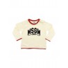 LONG SLEEVE T-SHIRT CREAM - MSGM KIDS