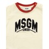 LONG SLEEVE T-SHIRT CREAM - MSGM KIDS