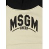 BASKETBALL SWEATSHIRT CREAM/BLACK - MSGM KIDS