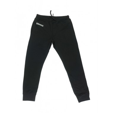 DSQUARED PANTALONE FELPA NERO  DQ2527D003GDQ900-Ne-N212425