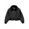 ECO LEATHER BOMBER JACKET BLACK - MONNALISA