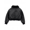 ECO LEATHER BOMBER JACKET BLACK - MONNALISA