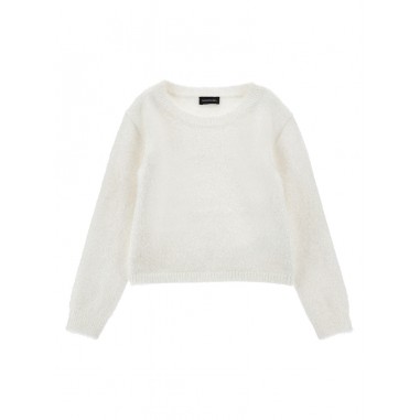 Monnalisa LUREX SWEATER CREAM - MONNALISA 49D60740870001-Bi-monnalisa2425