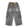 PANTALONE JEANS CARGO NERO