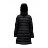 CHARPAL LONG COAT BLACK - MONCLER KIDS