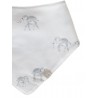 BANDANA BIB  ELEPHANT WHITE - BAMBOOM