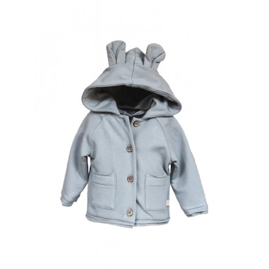 Bamboom HOODED SWEATSHIRT WITH EARS WATER PETROL - BAMBOOM 698249-Ve-BAMBOOM2425