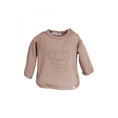 Bamboom KOALA PRINT SWEATSHIRT  CAMEL - BAMBOOM 502-A33-Ma-BAMBOOM2425